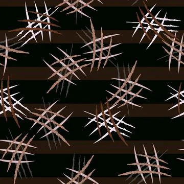 Scratches seamless pattern. Grunge texture. Horror design. Stock Illustration