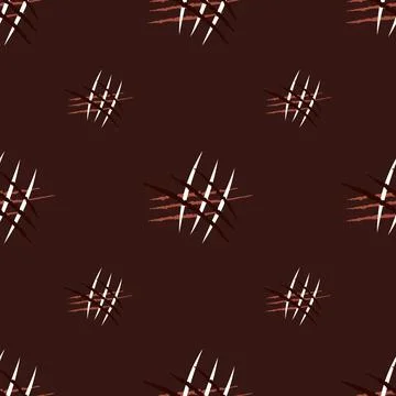 Scratches seamless pattern. Grunge texture. Horror design. Stock Illustration