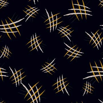 Scratches seamless pattern. Grunge texture. Horror design. Stock Illustration