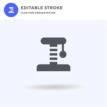 Scratching icon vector, filled flat sign, solid pictogram isolated on white,  Stock Illustration