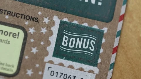 Scratching lottery ticket Stock Footage 56323164