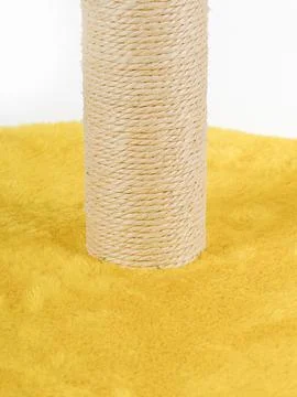 Scratching post for cats is isolated on a white background. Game for cats. Stock Photos