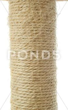 Scratching post over isolated white background Stock Photos