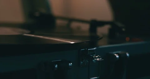 Scratching a vinyl player Stock Footage 114292722