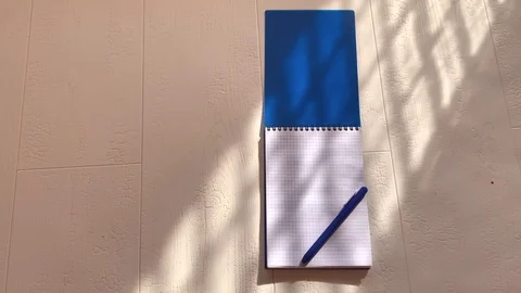 Scratchpad with pen Stock Footage 121241744