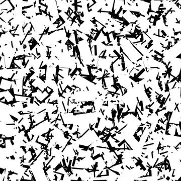 Scratchy rough chaotic texture with irregular random overlapping shapes Stock Illustration