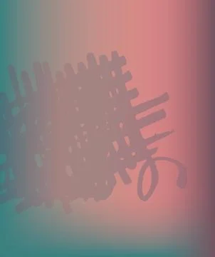 Scrawls on abstract background Stock Illustration