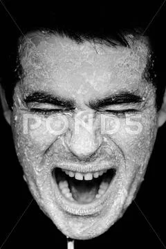 Scream of flour Stock Photos