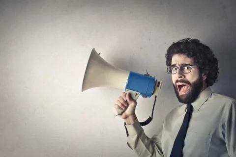 Scream louder Stock Photos