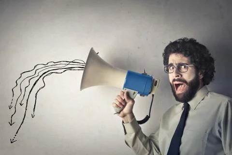 Scream louder Stock Photos