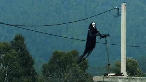 Scream on a motorcycle Video stock 162547668