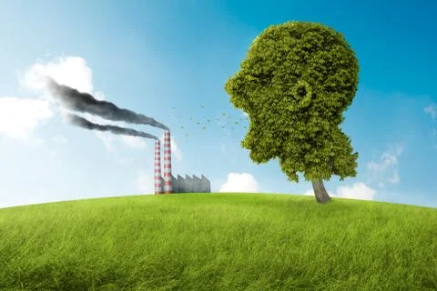 The scream of the nature Stock Illustration