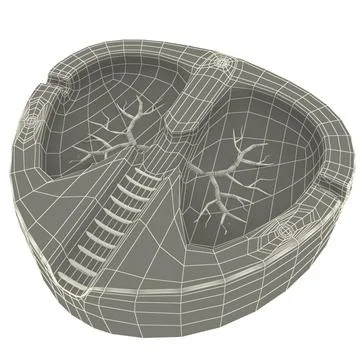 Screaming Coughing Ashtray 3D Model