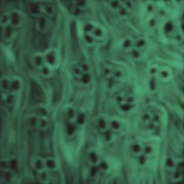 Screaming Damned Green Ghost Faces Texture –  Haunting Souls Horror Background 스톡 일러스트