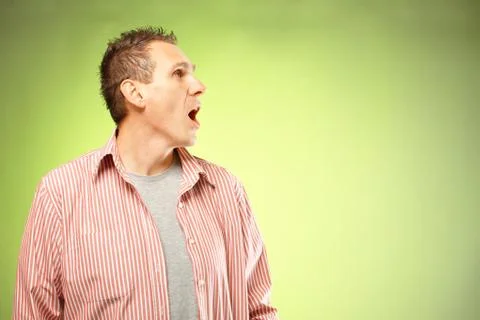Screaming man Stock Photos