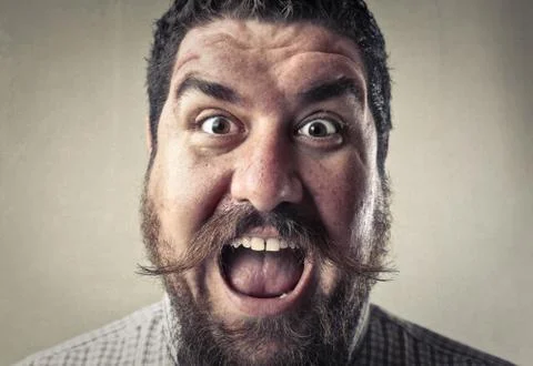 Screaming man Stock Photos