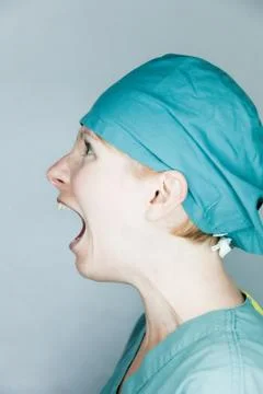 Screaming Nurse Stock Photos