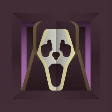 Screaming skull Stock Illustration