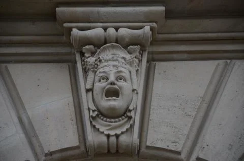 Screaming Stone Face Stock Photos