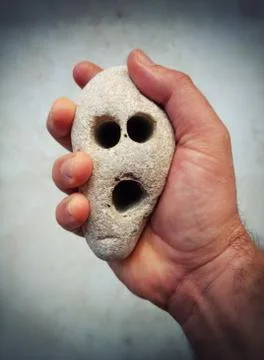 Screaming stone Stock Photos