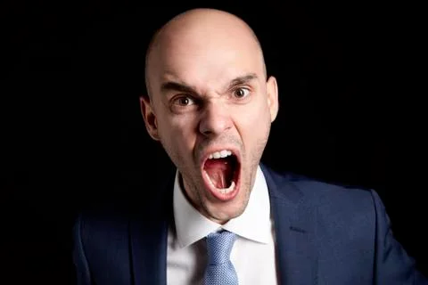 Screaming Young Man Stock Photos