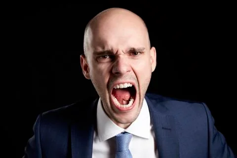 Screaming Young Man Stock Photos