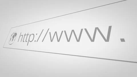 Screen with address bar Illustrazione stock