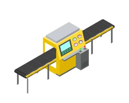 Screen and Mechanization, Vector Illustration Illustrazione stock