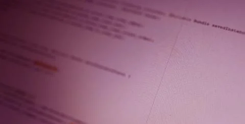 Screen of android application developing code. Lines of code on computer scre Stockfoto's
