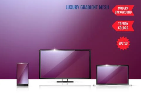 Screen background vector gradient design for mobile app. An example of the us Stock-Illustration