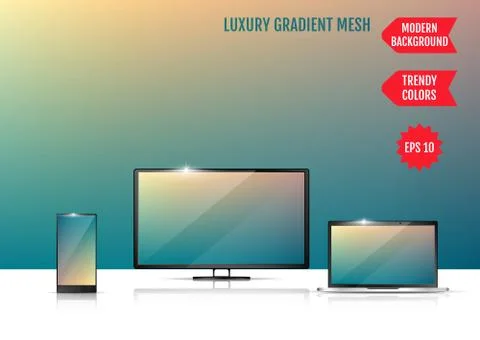 Screen background vector gradient design for mobile app. An example of the us Stock-Illustration