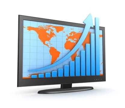 Screen Chart Screen Chart , This is a computer generated and 3d rendered p... Stock Photos