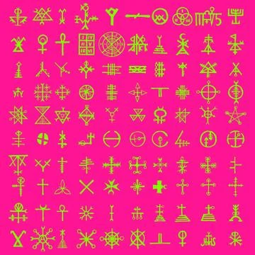 Screen with the code of alternative fiction, sci-fi alien computer symbols. A Stock Illustration