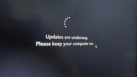 The Screen A Computer or Laptop is Updating 库存影片 339752299