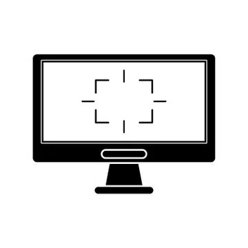 Screen computer tag game pictogram Illustrazione stock
