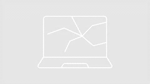 Screen damage white line animation Video stock 303144506