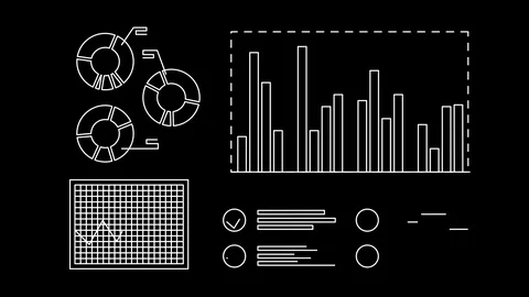 Screen data chart Loop Alpha HD 스톡 동영상 107307846