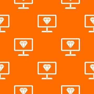 Screen with diamond pattern seamless Illustrazione stock