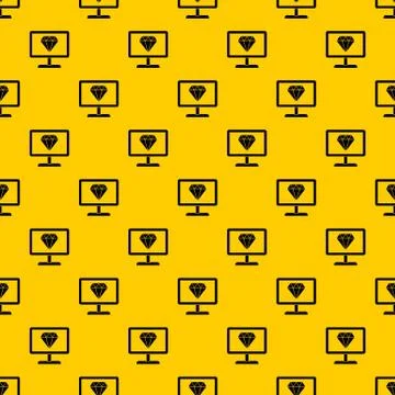 Screen with diamond pattern vector Stock Illustration