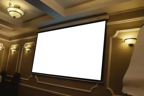 Screen display for creative design, advertisement free space Stock-Fotos