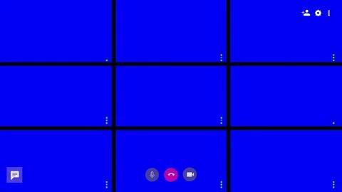 Screen display of a group hangouts template. Video Call meeting conference Stock Illustration