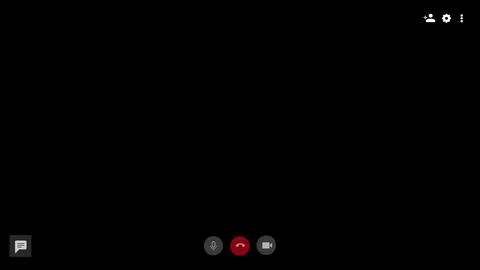Screen display of a hangouts template on a black background. Perfect for the Stock Illustration