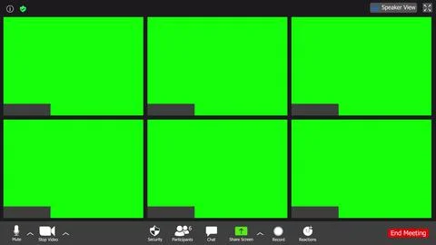 Screen display of a video meeting application layout. Six monitor Video Call Stock Illustration