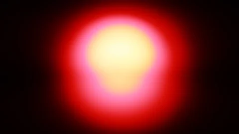 Screen Distortion. Blurred round ball-shaped spiritual light shakes constantly. Stock Footage 111884353
