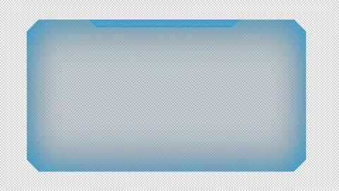 Screen Empty Futuristic with Holographic Blue Glow Stock Footage 304429354