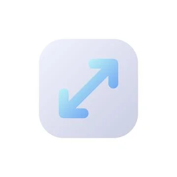 Screen enlargement pixel perfect flat gradient two-color ui icon イラスト素材