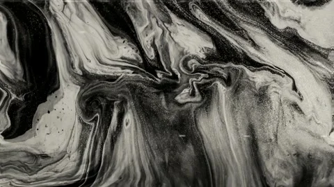 Screen error illustration video with unique black and white marble liquid b.. Video stock 248890209