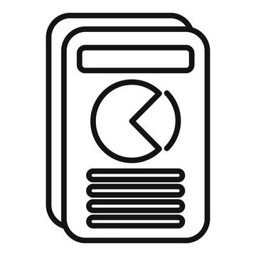 Screen file folder icon outline vector. Job remote control Stock Illustration