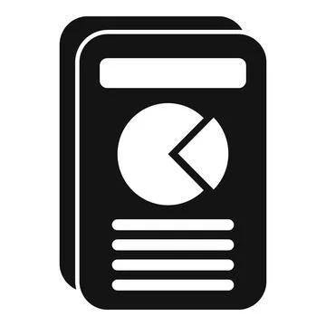 Screen file folder icon simple vector. Job remote control Stock Illustration