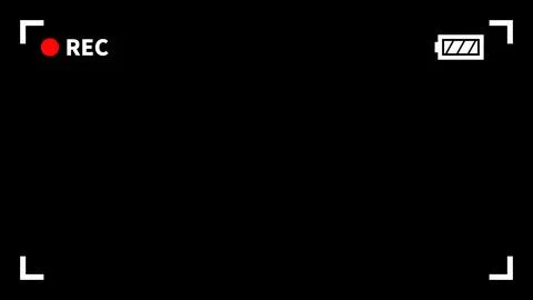 Screen frame during recording, video camera monitor Illustrazione stock
